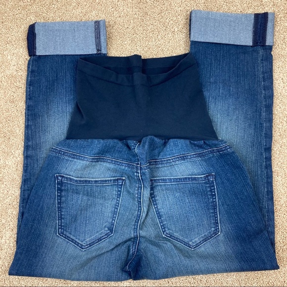 A Pea in the Pod Full Panel Cuffed Crop Jeans NWOT - Picture 10 of 14